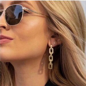 Eddie Borgo Supra Chain Link Drop Earrings